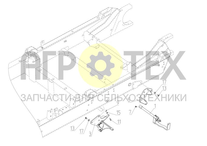 Чертеж Механизм управления коробкой передач (1401.02.05.100)